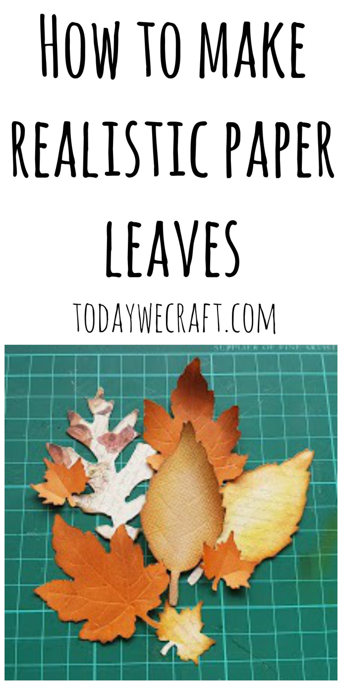 How to make realistic paper leaves