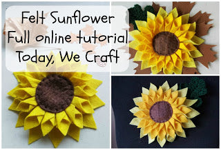 How to make a felt sunflower