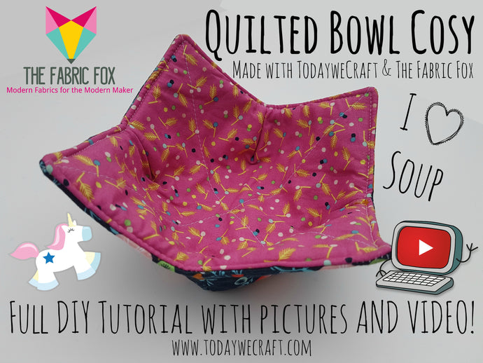 Fabric Fox DIY - How to Make a Quilted Bowl Cosy