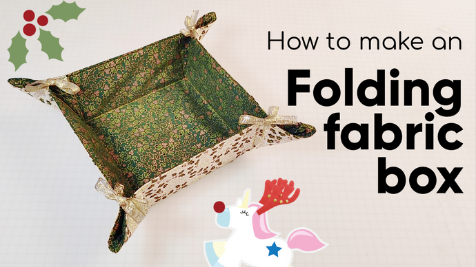 How to make a Folding fabric box