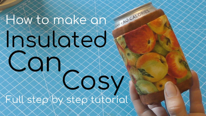 How to sew an insulated can cooler or cosy