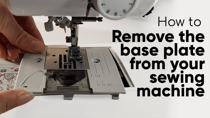 How to remove the base plate from your sewing machine