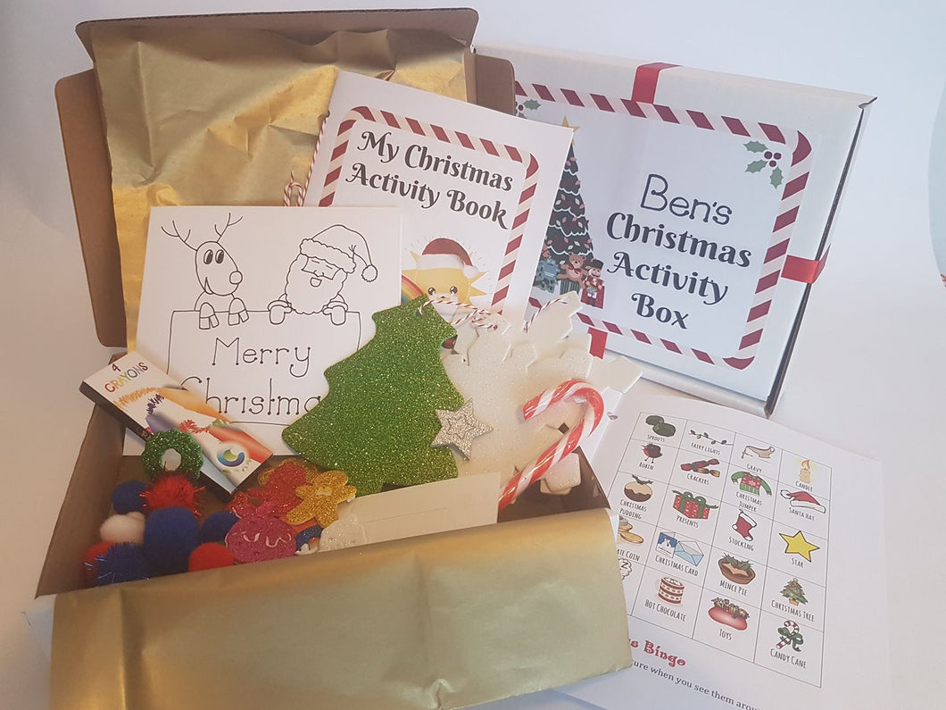 Personalised Children's Christmas Activity Kit