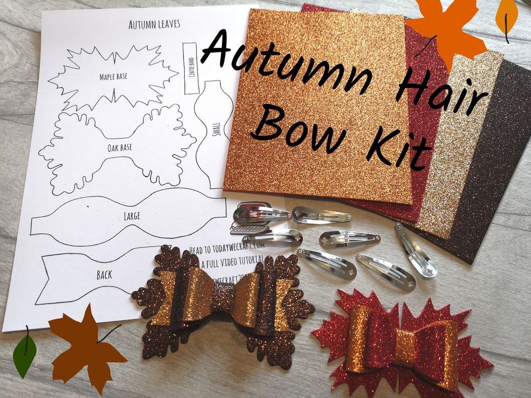 Autumn Hair Bow Kit